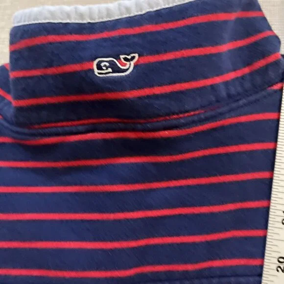 Vineyard Vines 1/4 Botton Pullover Men's Large Striped Long Sleeve Sweater - Picture 15 of 16